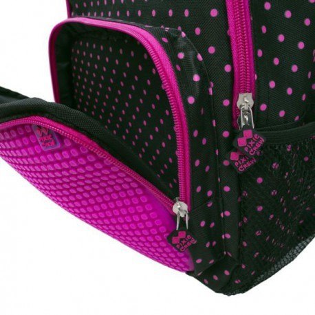 Plecak szkolny, pixie crew, kropki, purpurowy