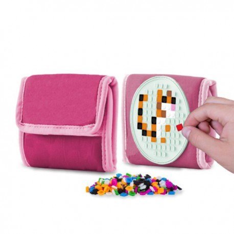 Portfel na rzep, pixie crew, różowy, panel