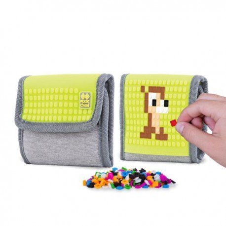 Portfel na rzep, pixie crew, szary, neonowy, żółty