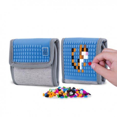 Portfel na rzep, pixie crew, szary, niebieski