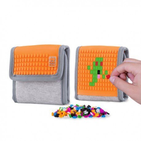 Portfel na rzep, pixie crew, szary, pomarańczowy