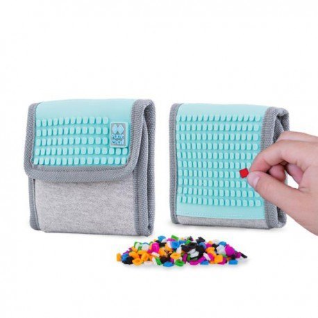 Portfel na rzep, pixie crew, szary, turkusowy