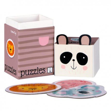 Puzzle dla dzieci, 3 układanki, 2 x 4 el. i 1 x 2