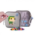 Saszetka na suwak, kosmetyczka, pixie crew, kratka