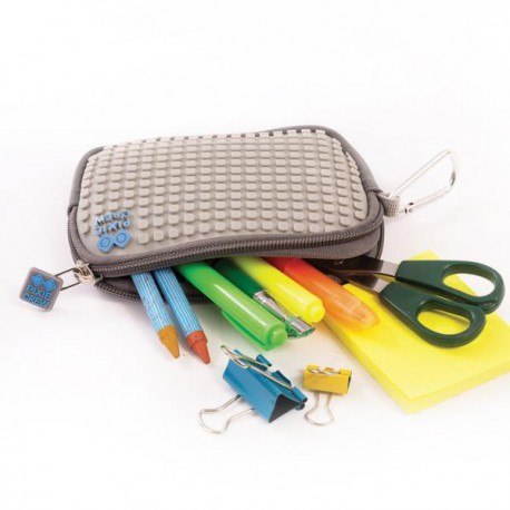 Saszetka na suwak, kosmetyczka, pixie crew, kratka