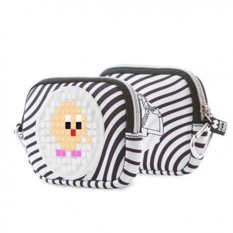 Saszetka na suwak, kosmetyczka, pixie crew, zebra,