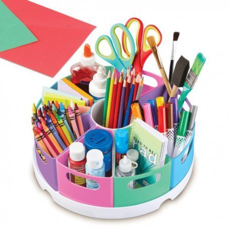 Zestaw pojemników, duży organizer, pastelowy,