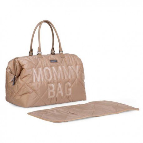 Childhome torba mommy bag pikowana beżowa