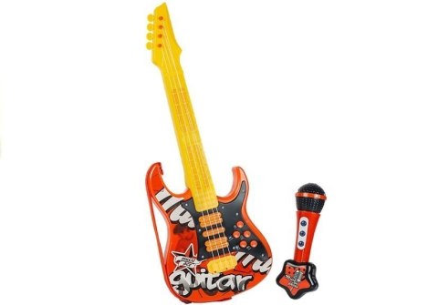 Gitara Elektryczna z Mikrofonem Struny Czerwona