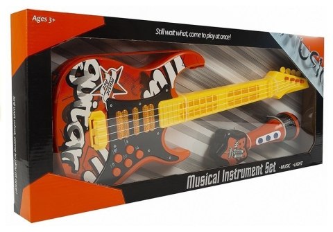 Gitara Elektryczna z Mikrofonem Struny Czerwona