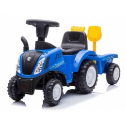 Jeździk traktor z przyczepą new holland niebieski