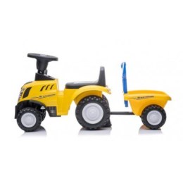 Jeździk traktor z przyczepą new holland żółty