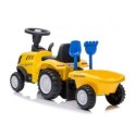 Jeździk traktor z przyczepą new holland żółty