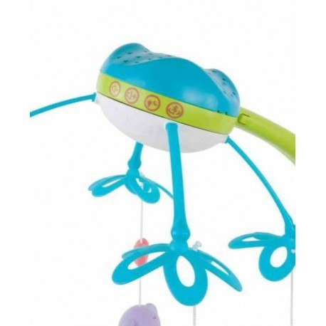 Karuzela 4w1 z rzutnikiem, lampką, melodyjkami i