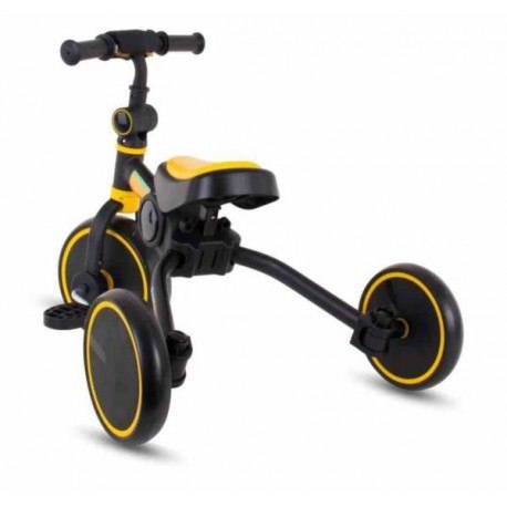 Rowerek trójkołowy 2w1 molto rapido żółty