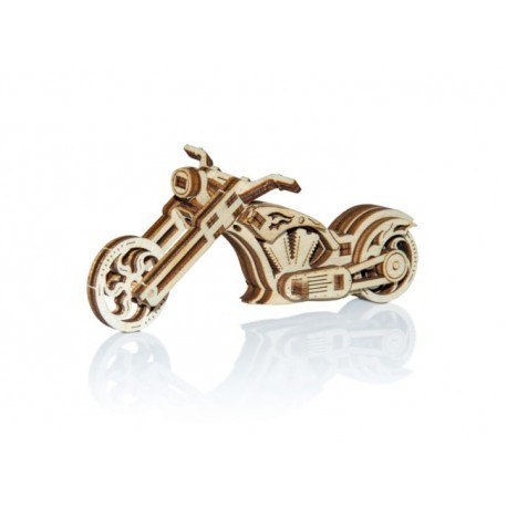 Drewniane puzzle mechaniczne 3d wooden.city - mini chopper
