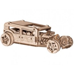 Drewniane puzzle mechaniczne 3d wooden.city - samochód hot rod