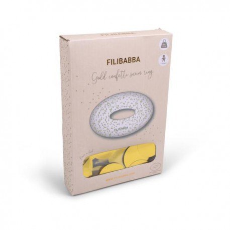 Filibabba koło do pływania alfie gold confetti
