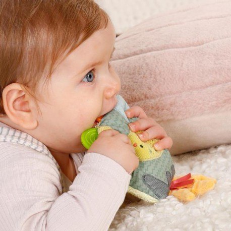 Maskotka z grzechotką, piszczałką i gryzakami z z kolekcji: