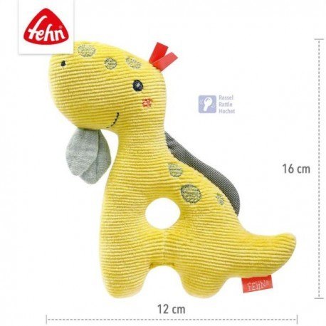 Maskotka z grzechotką, dinozaur z kolekcji: wesoły Maskotka z grzechotką, dinozaur z kolekcji: wesoły