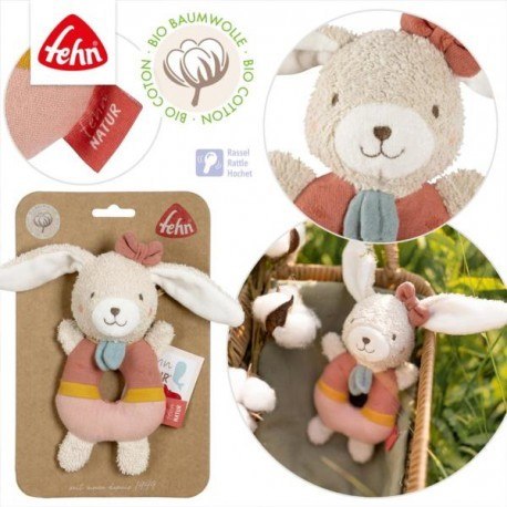 Maskotka z grzechotką, królik z kolekcji: natura 3