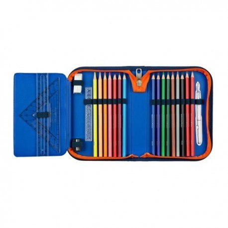 Piórnik z wyposażeniem, hot wheels