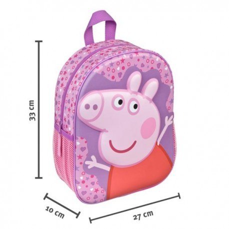 Plecak przedszkolny 3d, świnka peppa