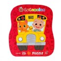 Puzzle dla dzieci w ozdobnym pudełku, autobus,