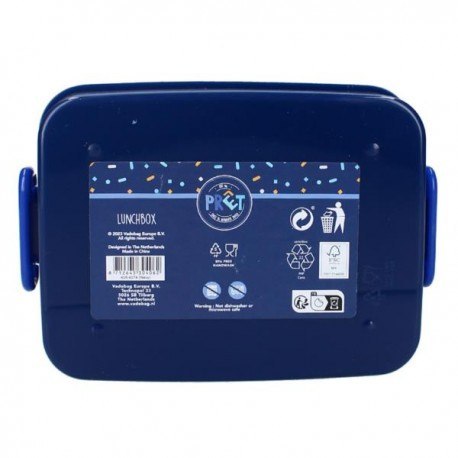 Śniadaniówka, lunch box z przegródką, dino navy, Śniadaniówka, lunch box z przegródką, dino navy,
