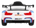 + SKÓRA + PILOT Samochód AUTO na akumulator BMW M6 GT3 Biały