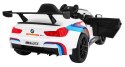 + SKÓRA + PILOT Samochód AUTO na akumulator BMW M6 GT3 Biały