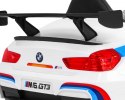 + SKÓRA + PILOT Samochód AUTO na akumulator BMW M6 GT3 Biały