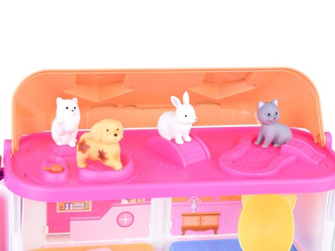 Domek rozkładany dla zwierząt Pet house zestaw z figurkami akces