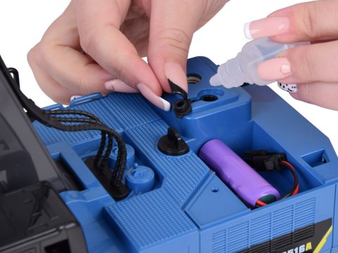 Koparka zdlanie sterowana na gąsienicach efekt Dym Dźwięk Światło +