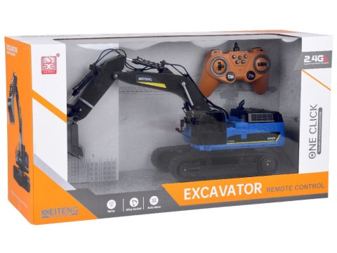 Koparka zdlanie sterowana na gąsienicach efekt Dym Dźwięk Światło +