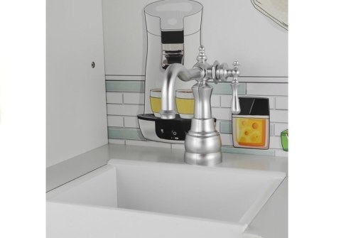 Kuchnia Drewniana Nela Biała Lodówka Piekarnik