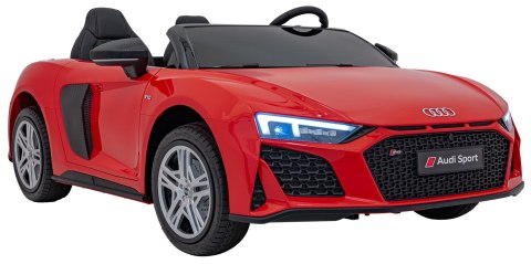 Dwuosobowy MAX 100Kg 2x200W 24V14Ah Auto na akumulator Audi Spyder R8 Dwuosobowy MAX 100Kg 2x200W 24V14Ah Auto na akumulator Audi Spyder R8
