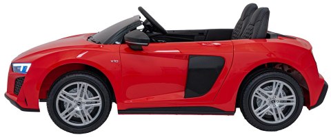 Dwuosobowy MAX 100Kg 2x200W 24V14Ah Auto na akumulator Audi Spyder R8 Dwuosobowy MAX 100Kg 2x200W 24V14Ah Auto na akumulator Audi Spyder R8