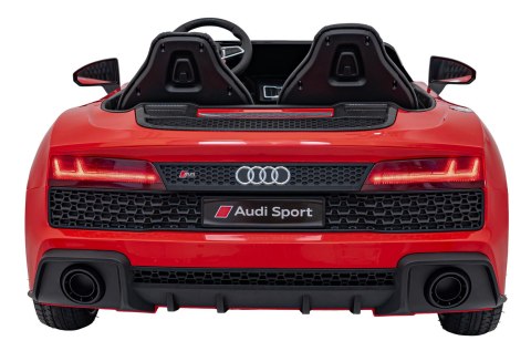 Dwuosobowy MAX 100Kg 2x200W 24V14Ah Auto na akumulator Audi Spyder R8 Dwuosobowy MAX 100Kg 2x200W 24V14Ah Auto na akumulator Audi Spyder R8