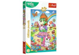 Puzzle z brokatem Rodzina Treflików 100 el. Brokatowe Trefliki Trefl