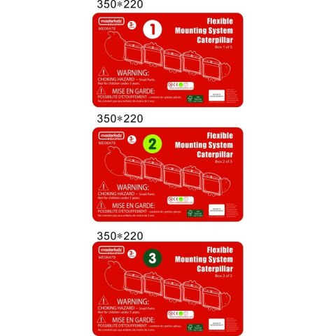 System Do Montażu Tablic Masterkidz Flex - Gąsienica System Do Montażu Tablic Masterkidz Flex - Gąsienica