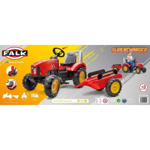 Gokart traktor dla dzieci na Pedały z Przyczepką Otwierany od 3 Lat Gokart traktor dla dzieci na Pedały z Przyczepką Otwierany od 3 Lat