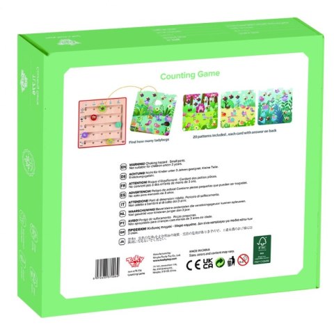 TOOKY TOY Drewniana Gra Nauka Liczenia Zwierzątka
