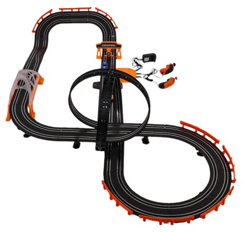 TRACK MASTER z Podświetleniem 615cm tor elektryczny dla dzieci auto au