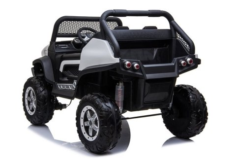 2osobowy 4x4 2v PILOT 2osobowy 4x4 2v PILOT Auto na Akumulator Mercedes Unimog Biały