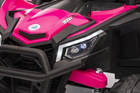 4x4 auto na akumulator  Buggy Madman UTV-MX Różowy