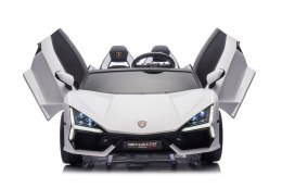 4x200W 2osobowy Auto na akumulator Lamborghini Revuelto XL Biały