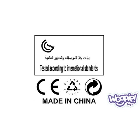 WOOPIE Grzechotka Pluszak Przytulanka dla Niemowląt Osiołek Gryzak