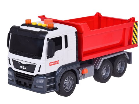 Auto Budowlane WYWROTKA Ruchomy kiper Gumowe koła Dźwięk + światło