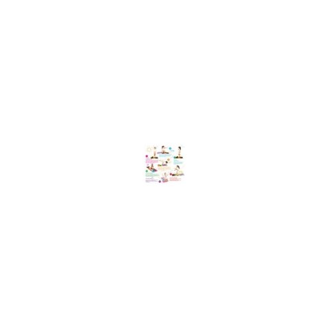 WOOPIE Mata Sensoryczna Ortopedyczna Puzzle 6 elementy